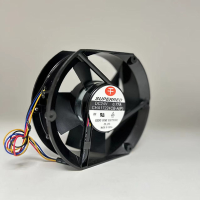 1700-3600 RPM Quạt làm mát không chổi than DC Vòng bi / Vòng bi tay áo Hình tròn