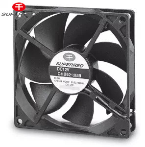 Đen DC Fan làm mát 92x92x20 1700-3600 RPM cho tủ lạnh