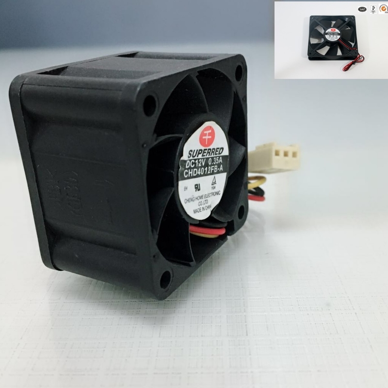 Vòng bi / Vòng bi quạt làm mát 2.4W DC với đầu nối 3 chân
