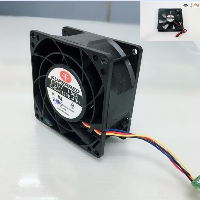 Quạt làm mát CPU DC tùy chỉnh 80x80x25mm Màu đen cho máy tính
