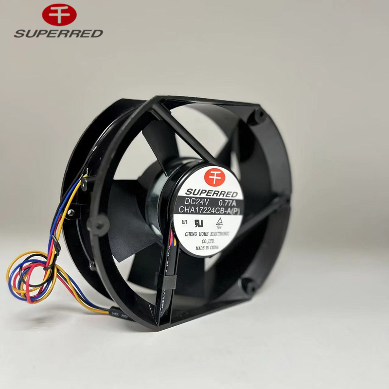 45 CFM Đen DC CPU Quạt 80 X 80 X 25mm Tùy chỉnh với dây chì AWG26